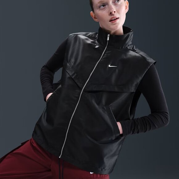 NWT Nike Sportswear Windrunner HV2472 Women's Shine Vest Zippered pockets SMALL - Picture 5 of 6
